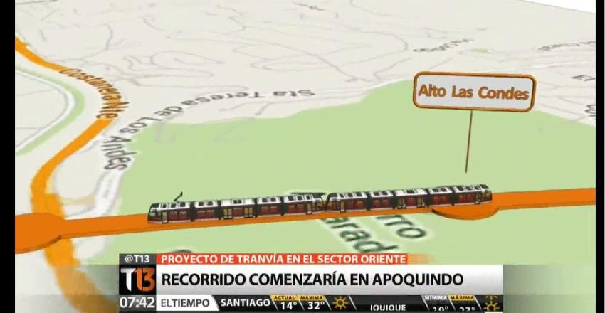 Los detalles del proyecto de tranvía para la zona oriente de Santiago
