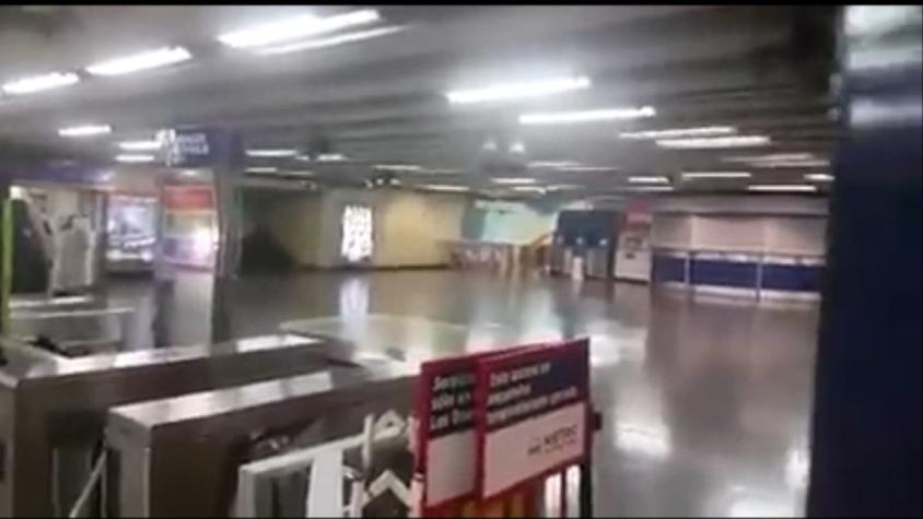 [VIDEO] Así fue la explosión en Metro Los Leones tras intento de robo a cajero