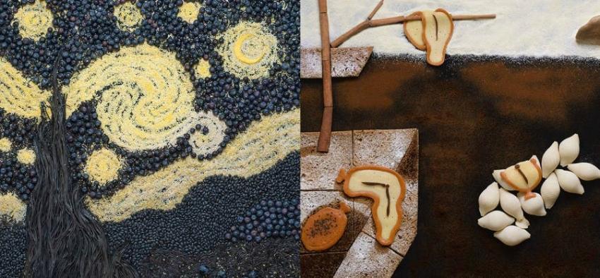 [FOTOS] Fotógrafa recrea famosas pinturas usando comida