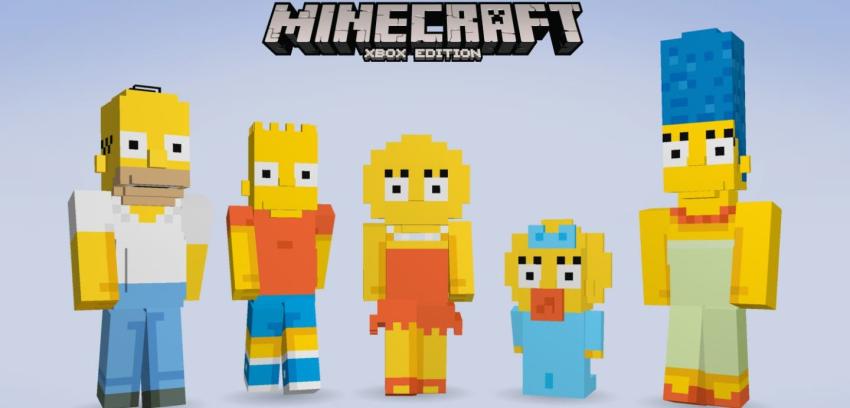 Los Simpson llegarán al popular videojuego Minecraft