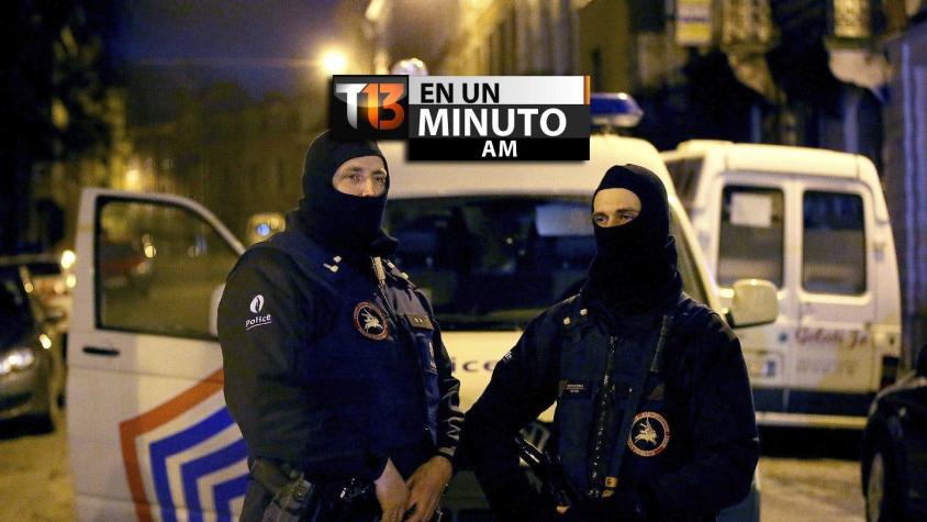 [VIDEO] #T13enunminuto: Operativo antiterrorista deja 2 muertos y 13 detenidos en Bélgica