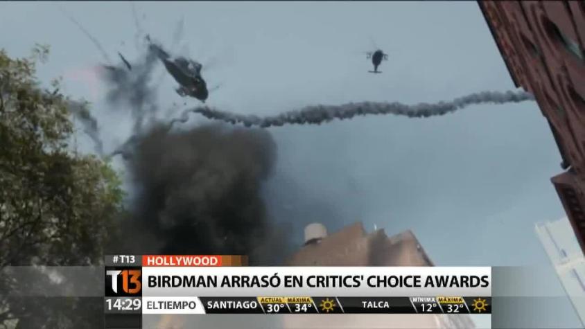 [T13 Tarde] "Birdman" arrasó con los Critics Choice Awards