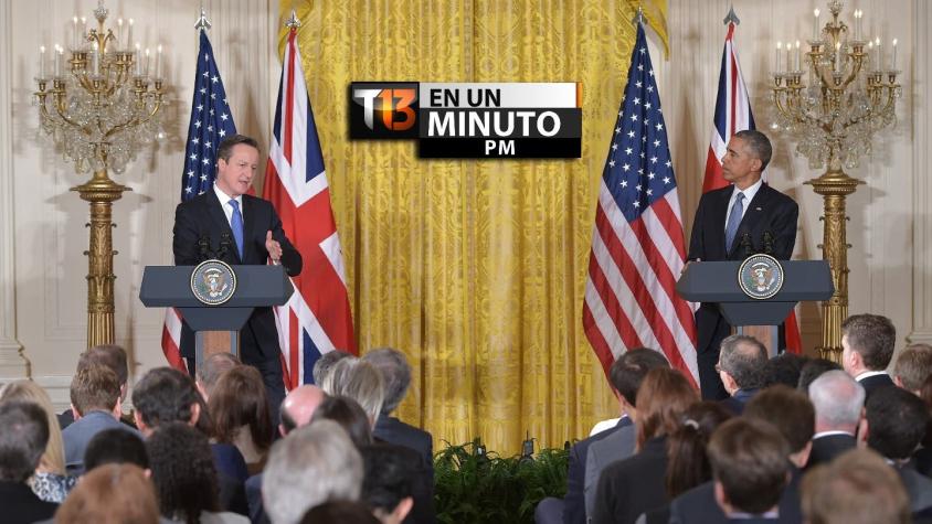 [VIDEO] #T13enunminuto: Obama y Cameron buscan estrategias para luchar contra el terrorismo