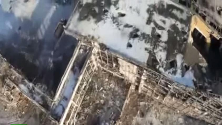 [VIDEO] Drone registra destrucción en aeropuerto de Donetsk
