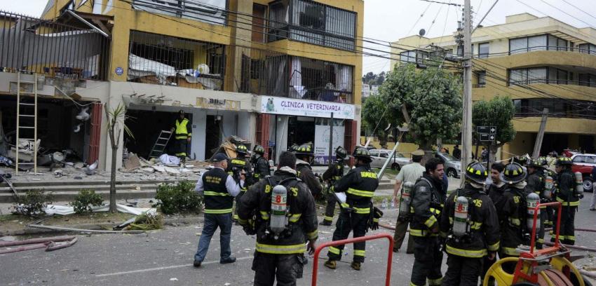 Reñaca: Explosión de gas deja cuatro heridos