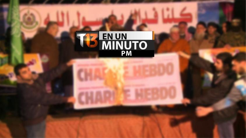 [VIDEO] #T13enunminuto: Hamás convoca a protesta contra Charlie Hebdó en Gaza y más noticias