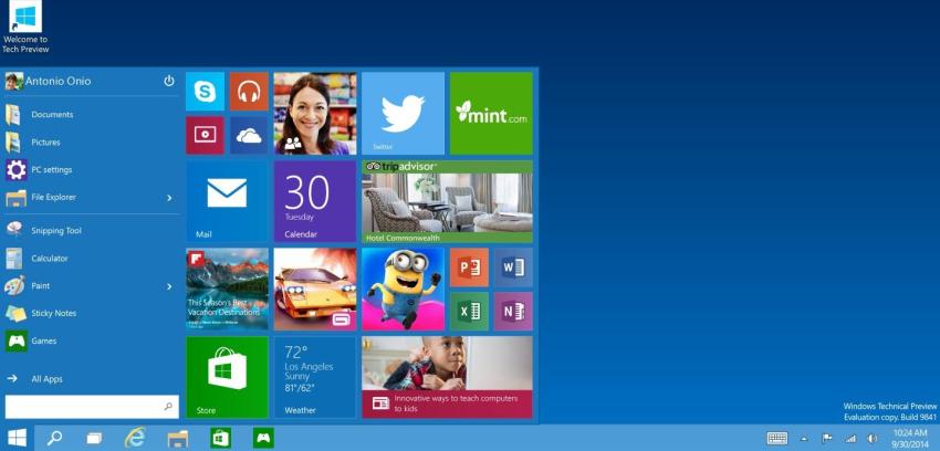 El nuevo Windows 10 ya se puede probar