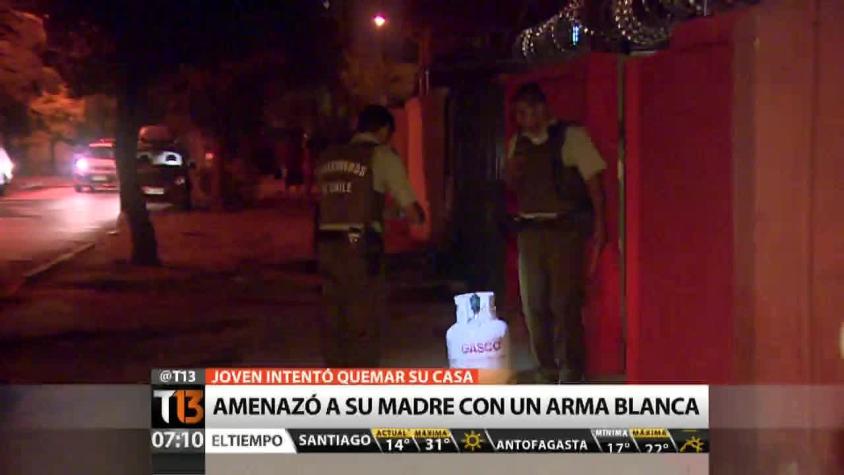 [T13 AM] Joven detenido tras atacar a su familia en San Miguel