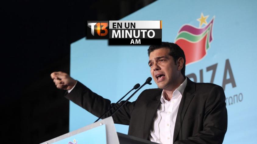 [VIDEO] #T13enunminuto: partido de izquierda radical Syriza se impone en elecciones de Grecia
