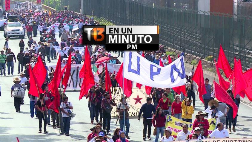 [VIDEO] #T13enunminuto: marcha en Iguala a 4 meses de desaparición de 43 estudiantes y más