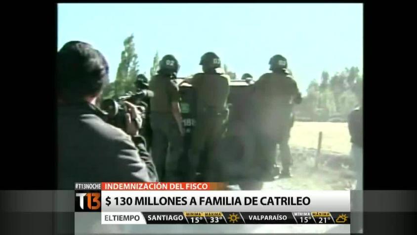 130 millones de pesos deberá pagar el fisco como indemnización a los familiares de Matías Catrileo