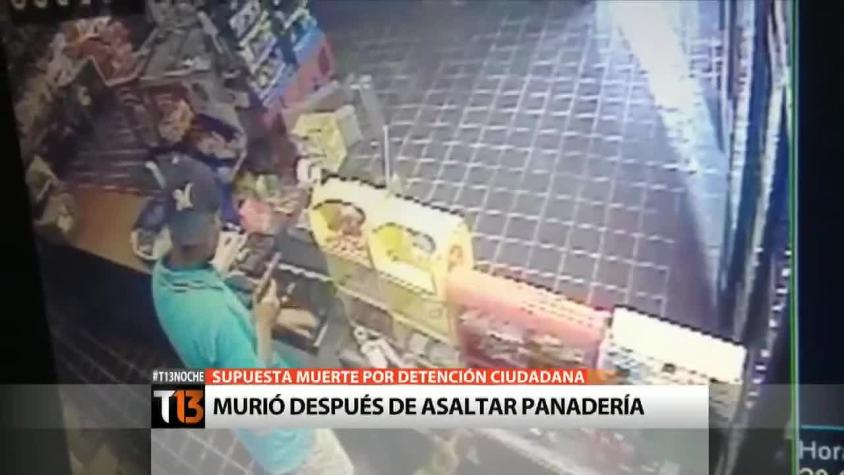 Joven asaltante murió en detención ciudadana tras robar en panadería de Macul