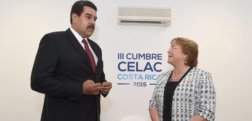 Bachelet se reúne con Maduro en medio de peticiones para liberar a López