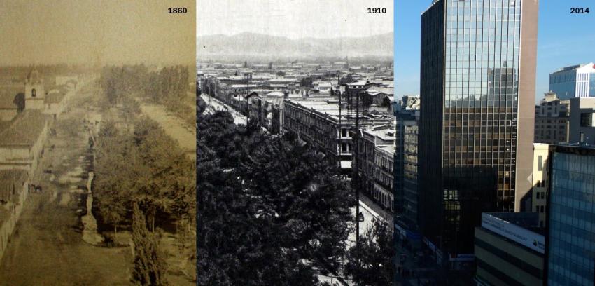 [Interactivo] Santiago ayer y hoy: así han cambiado 8 lugares emblemáticos de la capital