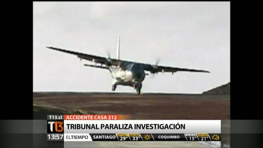 Tribunal constitucional ordenó paralizar investigación por el accidente aéreo del CASA 212
