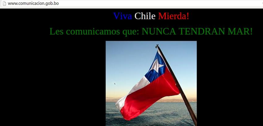 Hackers chilenos atacaron sitio web de ministerio boliviano