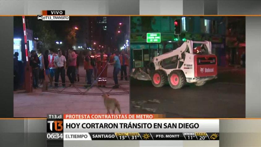 Contratistas de Metro cortaron tránsito en San Diego