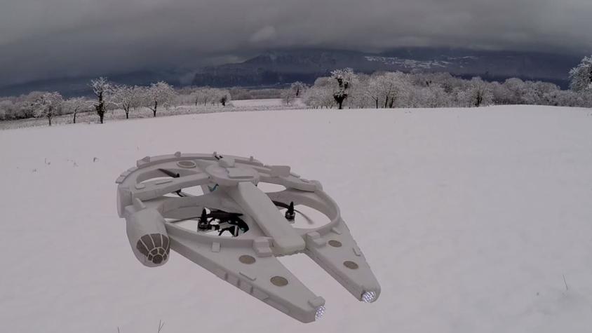 [VIDEO] Crean drone igual a la nave "Halcón Milenario" de Star Wars