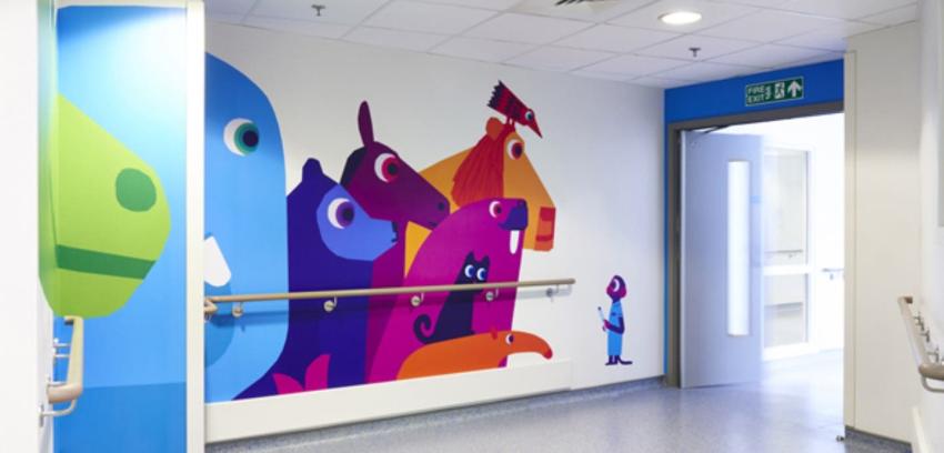 [FOTOS] Los impresionantes resultados en un hospital de niños decorado por artistas