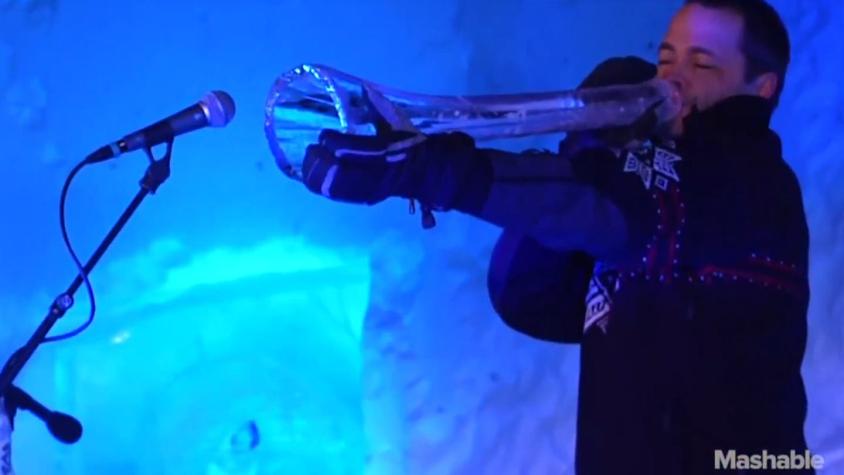 [VIDEO] Festival de Música sorprende con instrumentos de hielo