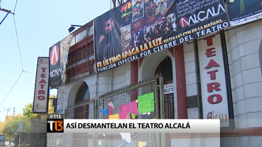Cae la cortina: Comienzan a desmantelar el Teatro Alcalá