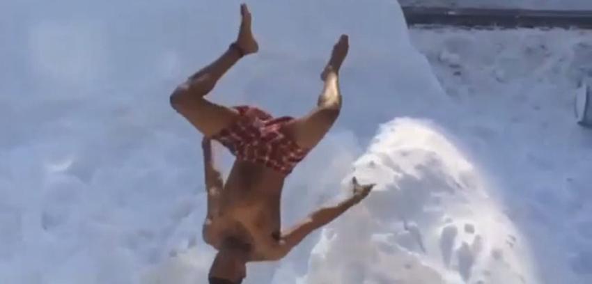 Boston pide detener peligrosa moda de saltar en la nieve