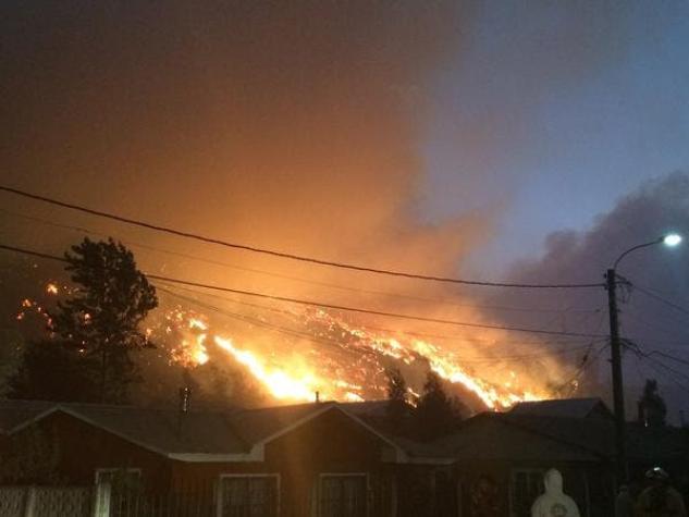 Incendio en Colcura se encuentra controlado según alcalde de Lota