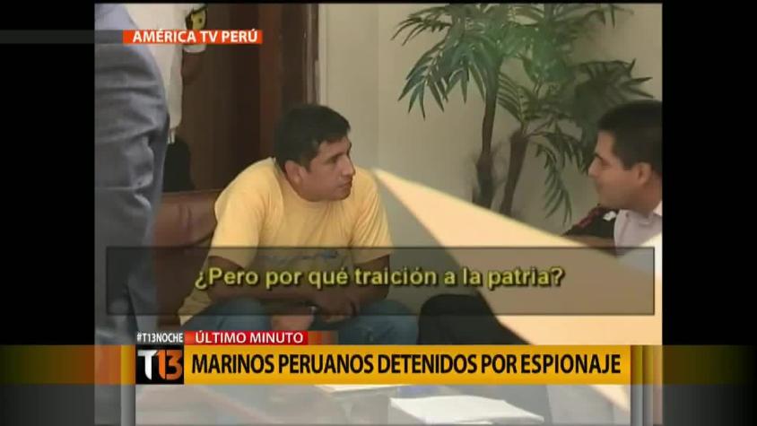 Detienen a dos suboficiales de la Marina peruana por espionaje a Chile