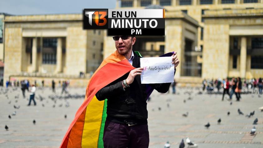 [VIDEO] #T13enunminuto: Rechazan adopción homosexual libre en Colombia