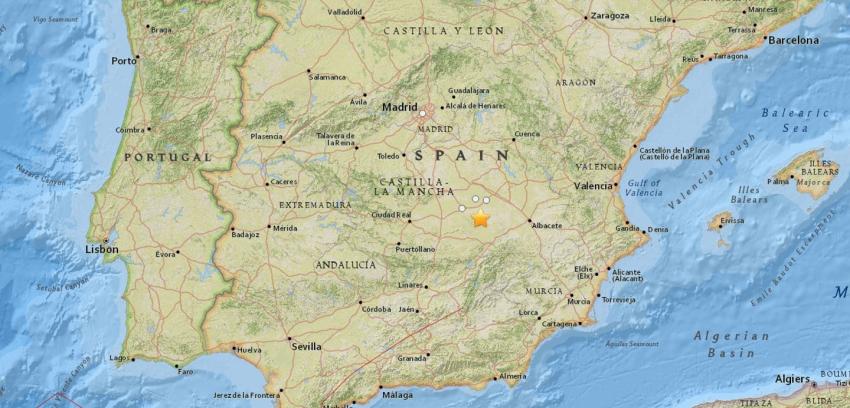 Un sismo de 4,7 Richter sacude a España