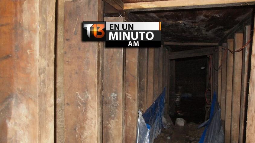 [VIDEO] #T13enunminuto: encuentran túnel de 10 metros bajo Toronto entre otras noticias