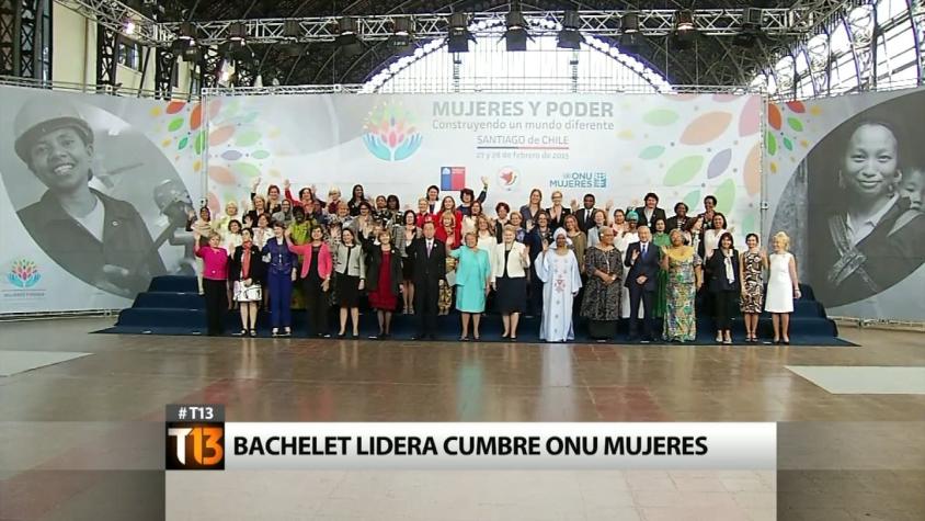 Bachelet lidera Cumbre ONU mujeres junto a 63 líderes mundiales