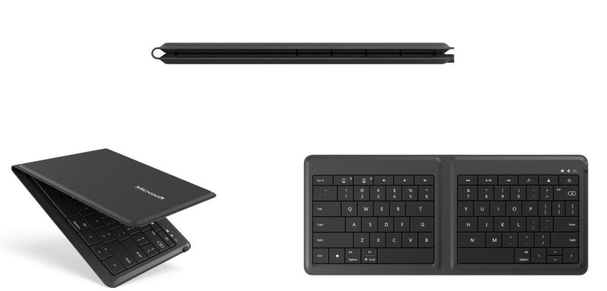 El práctico teclado plegable para celulares que presentó Microsoft
