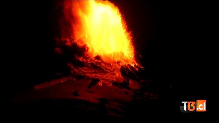 [VIDEO] El registro de la erupción del volcán Villarrica