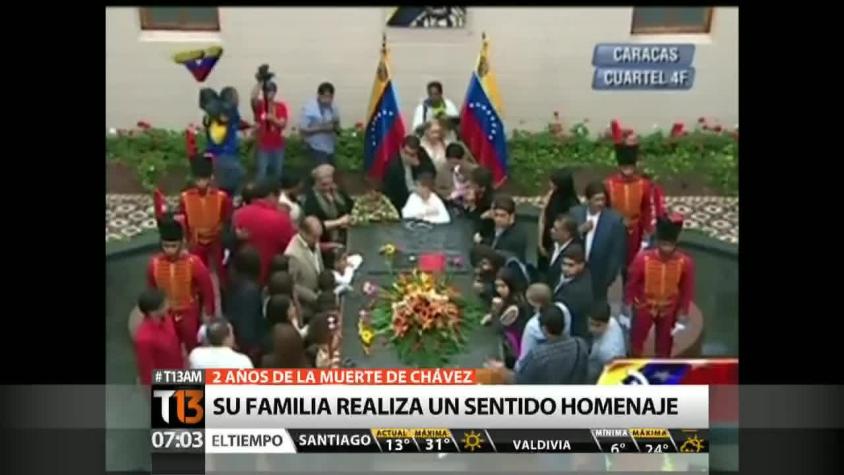 Chávez: Familia realiza homenaje a dos años de su muerte