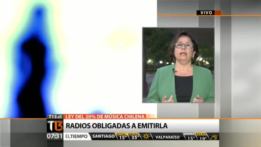 [VIDEO] Ministra de Cultura explica de qué se trata la ley de música chilena