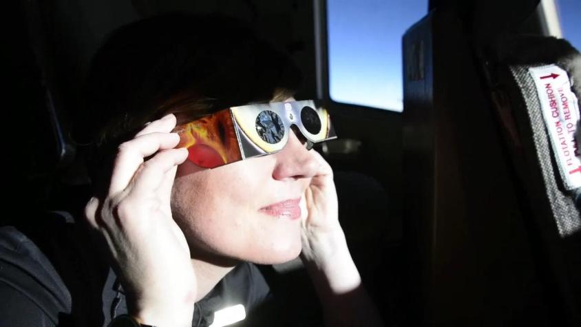 [VIDEO] Grupo de científicos vio el eclipse a bordo de un Boeing 737