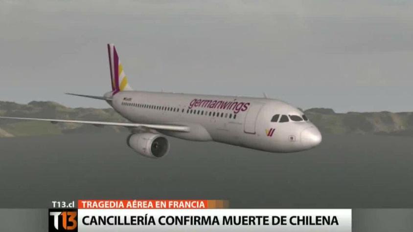 Canciller Muñoz entrega detalles de muerte de chilena en tragedia aérea en Francia
