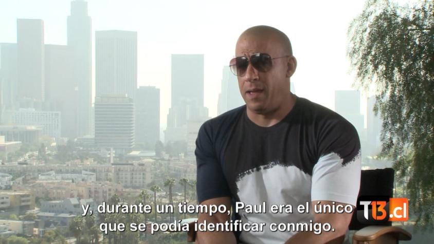 [Exclusivo] Vin Diesel se confiesa con T13: Paul Walker “fue un ángel”