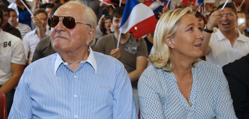 La guerra sigue: Jean-Marie Le Pen afirma que su hija "se está pegando un tiro en el pie"