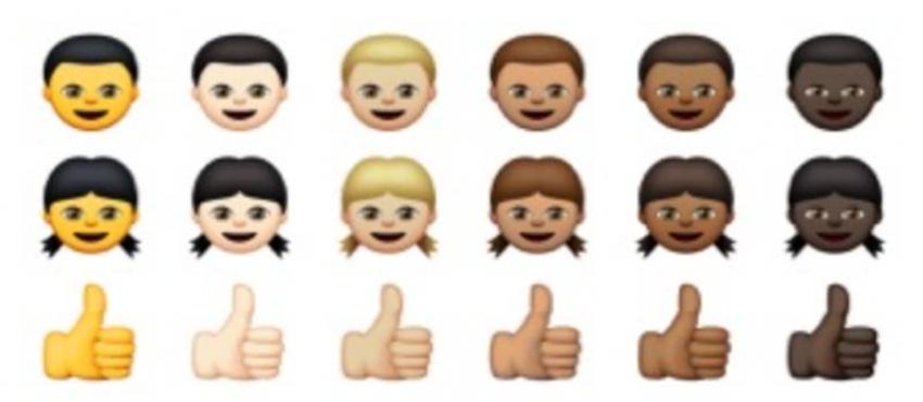 Clientes de Apple podrán utilizar emoticones de diversas etnias