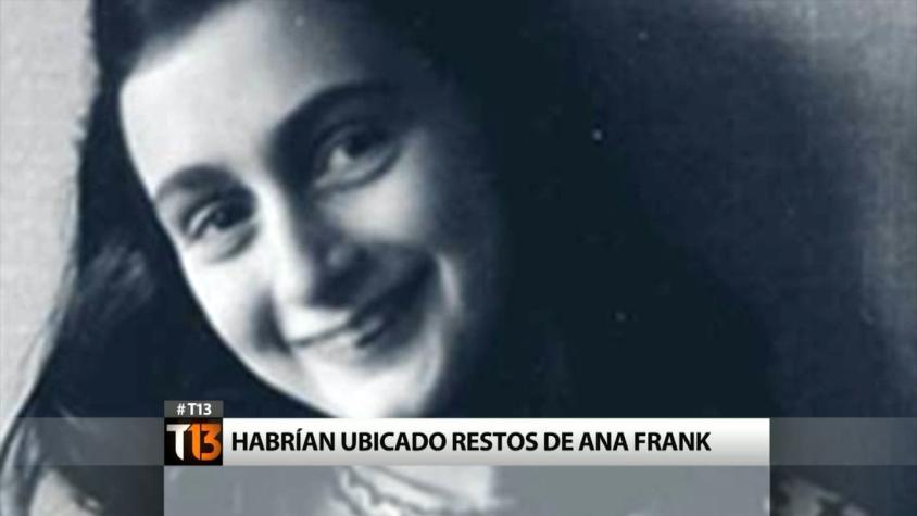 Creen haber encontrado los restos de Ana Frank, a 70 años de su muerte