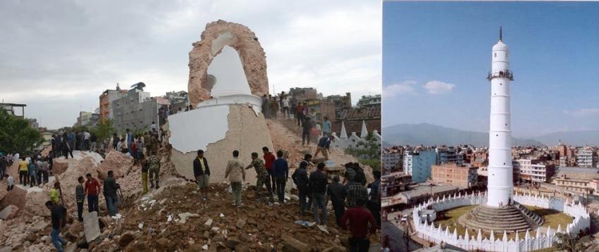 [FOTOS] El impactante antes y después de Nepal tras el terremoto