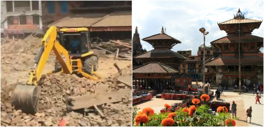 Trágicas imágenes de cómo quedó Durbar Square tras el terremoto que azotó Nepal