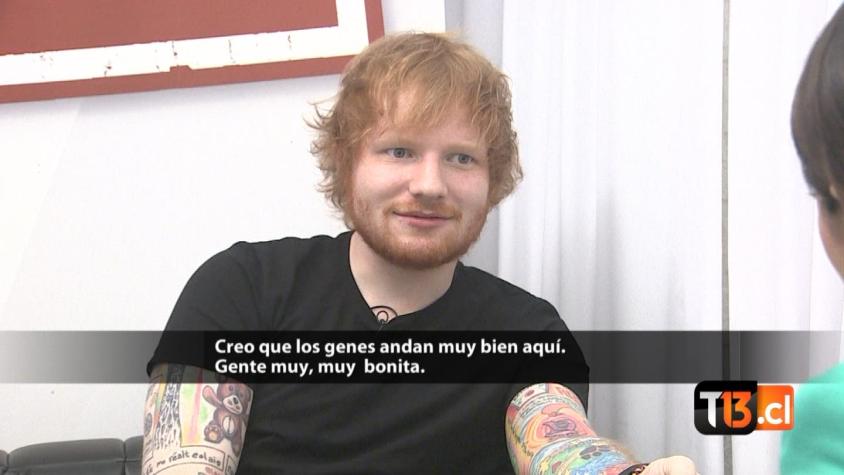 El éxito de Ed Sheeran que encantó a Chile: Revisa la entrevista de Tele13 al cantante
