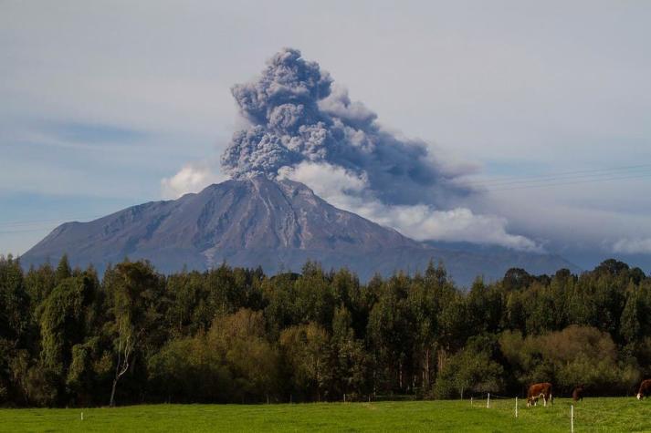 Bajan a naranja la alerta técnica del volcán Calbuco y radio de exclusión queda en 10 kilómetros