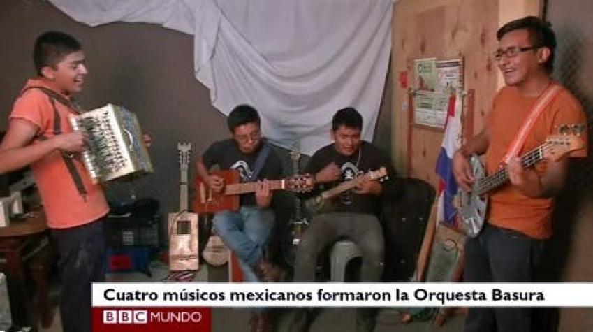 La orquesta mexicana que hace música con basura