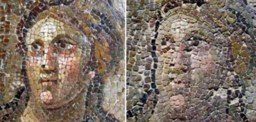 Pésima restauración de un mosaico en Turquía recuerda al Ecce Homo