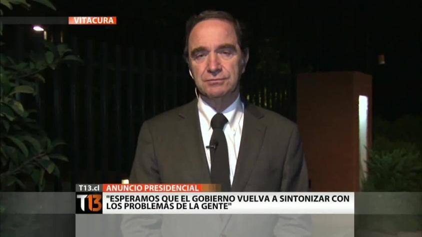 Hernán Larraín: "Este ha sido un gabinete muy ideologizado"