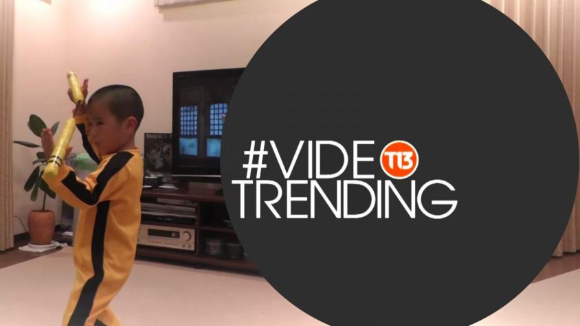 [VIDEO] #VideoTrending: Este es el pequeño que imita a Bruce Lee a la perfección